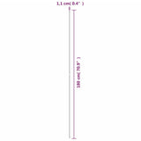 Garden Plant Stakes 30 pcs Green 180 cm Steel