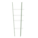 Garden Plant Supports with 4 Rings 5 pcs Green 90 cm Steel