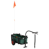 Fishing Trolley with Bag Black Steel - Side View