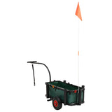 Fishing Trolley with Bag Black Steel - Rear View