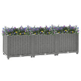 Raised Bed 120x40x38 cm Polypropylene - Front View