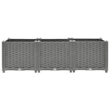 Raised Bed 120x40x38 cm Polypropylene - Top-Down View