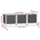 Raised Bed 120x40x38 cm Polypropylene
