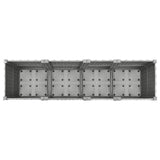 Raised Bed 160x40x38 cm Polypropylene - Rear View