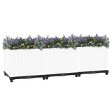 Raised Bed 120x40x38 cm Polypropylene - Front View