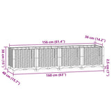 Raised Bed 160x40x38 cm Polypropylene