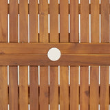 Folding Garden Table 90x75 cm Solid Wood Acacia - 45-Degree Angle