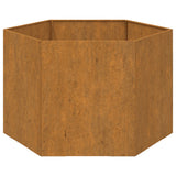 Planter Rusty 60x60x45 cm Corten Steel - 45-Degree Angle