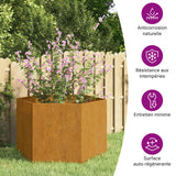 Planter Rusty 60x60x45 cm Corten Steel - Extra Image