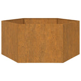Planter Rusty 90x90x45 cm Corten Steel - 45-Degree Angle