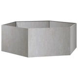Planter Rusty 138x120x45 cm Corten Steel - Top-Down View