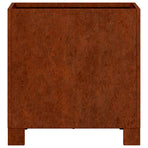 Planter with Legs Rusty 30x30x30 cm Corten Steel