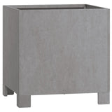 Planters with Legs 2 pcs Rusty 30x30x30 cm Corten Steel - Top-Down View