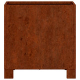 Planters with Legs 2 pcs Rusty 30x30x30 cm Corten Steel