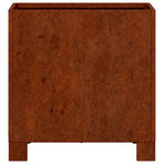 Planters with Legs 2 pcs Rusty 30x30x30 cm Corten Steel