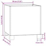 Planters with Legs 2 pcs Rusty 30x30x30 cm Corten Steel