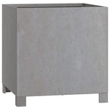 Planters with Legs 2 pcs Rusty 40x40x40 cm Corten Steel - Top-Down View