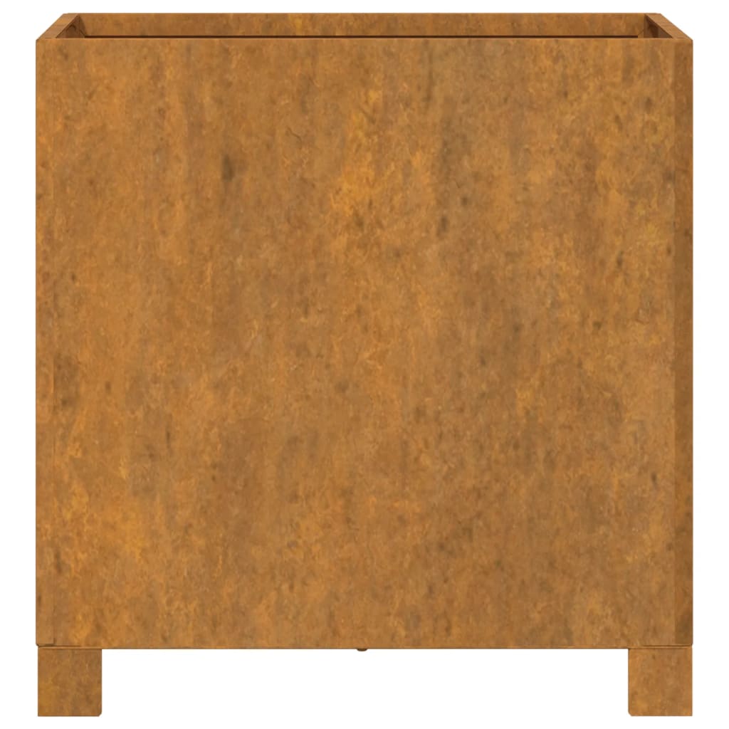 Planters with Legs 2 pcs Rusty 40x40x40 cm Corten Steel