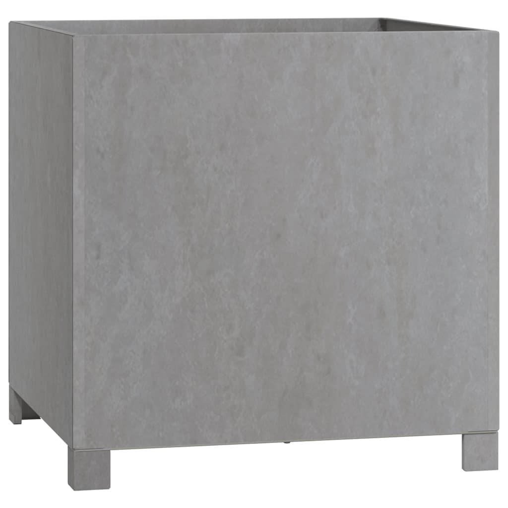 Planters with Legs 2 pcs Rusty 50x50x50 cm Corten Steel