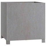 Planters with Legs 2 pcs Rusty 50x50x50 cm Corten Steel - Top-Down View