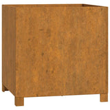 Planters with Legs 2 pcs Rusty 50x50x50 cm Corten Steel