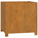 Planters with Legs 2 pcs Rusty 50x50x50 cm Corten Steel