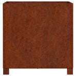 Planters with Legs 2 pcs Rusty 50x50x50 cm Corten Steel