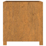 Planters with Legs 2 pcs Rusty 50x50x50 cm Corten Steel