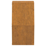 Wall Planters 2 pcs Rusty Corten Steel 30x10x25 cm