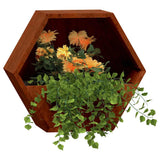 Wall Planters 2 pcs Rusty Corten Steel 46x10x40 cm