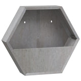Wall Planters 2 pcs Rusty Corten Steel 46x10x40 cm - Top-Down View