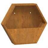 Wall Planters 2 pcs Rusty Corten Steel 46x10x40 cm - 45-Degree Angle