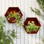 Wall Planters 2 pcs Rusty Corten Steel 46x10x40 cm