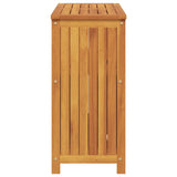 Garden Console Table 80x35x75 cm Solid Wood Acacia - Close-Up Angle
