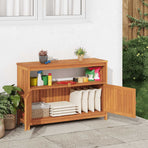Garden Console Table 110x35x75 cm Solid Wood Acacia