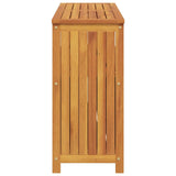 Garden Console Table 110x35x75 cm Solid Wood Acacia - Close-Up Angle