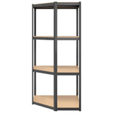 4-Layer Shelves 5 pcs Anthracite Steel&Engineered Wood - Extra Image
