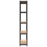 5-Layer Shelves 2 pcs Anthracite Steel&Engineered Wood