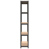 5-Layer Shelves 4 pcs Anthracite Steel&Engineered Wood