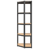 5-Layer Shelves 5 pcs Anthracite Steel&Engineered Wood - Extra Image