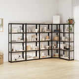 5-Layer Shelves 5 pcs Anthracite Steel&Engineered Wood