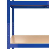 5-Layer Shelves 5 pcs Blue Steel&Engineered Wood - Extra Image