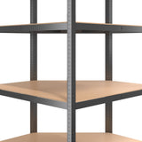 5-Layer Shelves 4 pcs Anthracite Steel&Engineered Wood - Extra Image