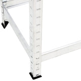 2-Layer Tire Racks 3 pcs Silver 110x40x110 cm Steel - Close-Up Angle