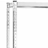 2-Layer Tire Racks 4 pcs Silver 110x40x110 cm Steel - Side View