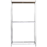 2-Layer Tire Racks 4 pcs Silver 110x40x180 cm Steel - 45-Degree Angle