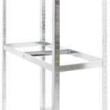 3-Layer Tire Racks 4 pcs Silver 110x40x200 cm Steel