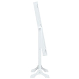 Free-Standing Mirror White 34x37x146 cm