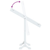 Free-Standing Mirror White 34x37x146 cm - Low Angle