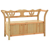 Bench 107x45x75.5 cm Solid Wood Fir - Front View